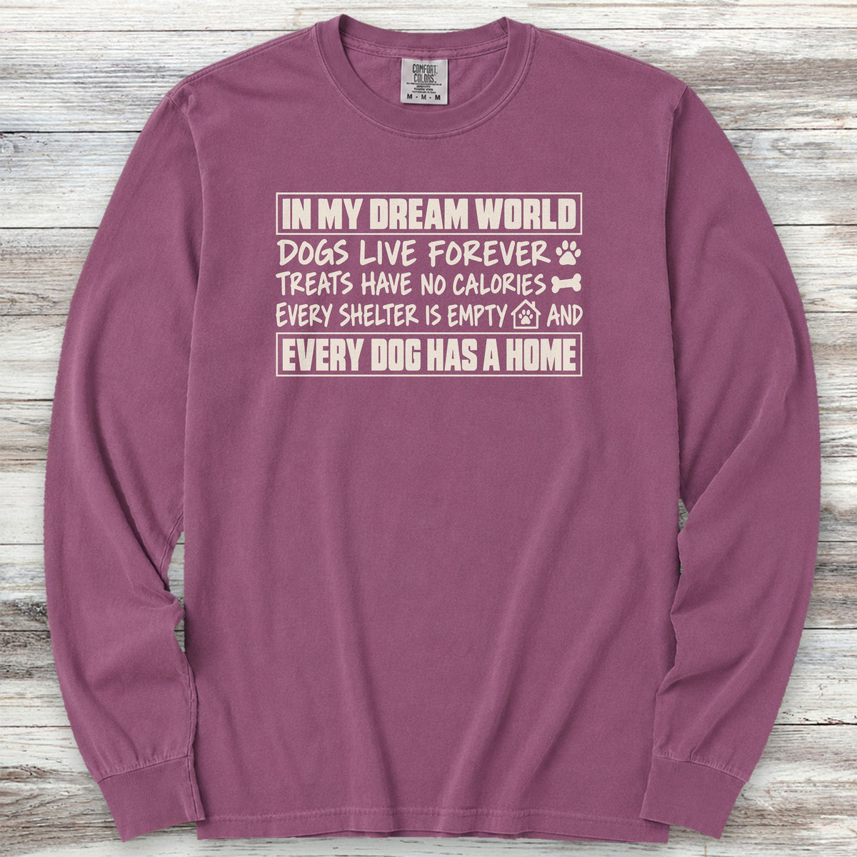My Dream World Long Sleeve Tee - Berry