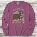 Swiss Mountain Dog Born Long Sleeve Tee - Berry