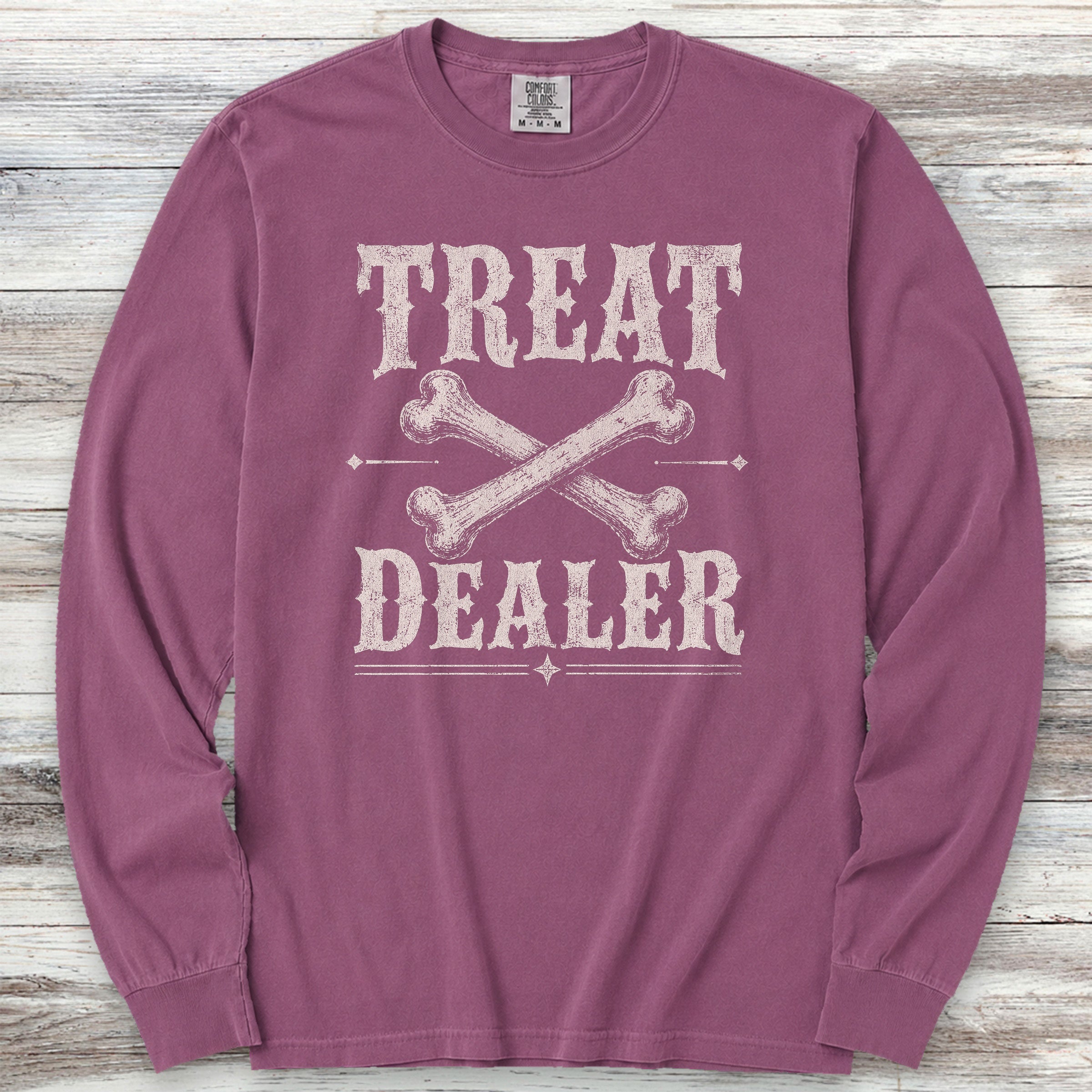Western Treat Dealer Long Sleeve Tee - Berry