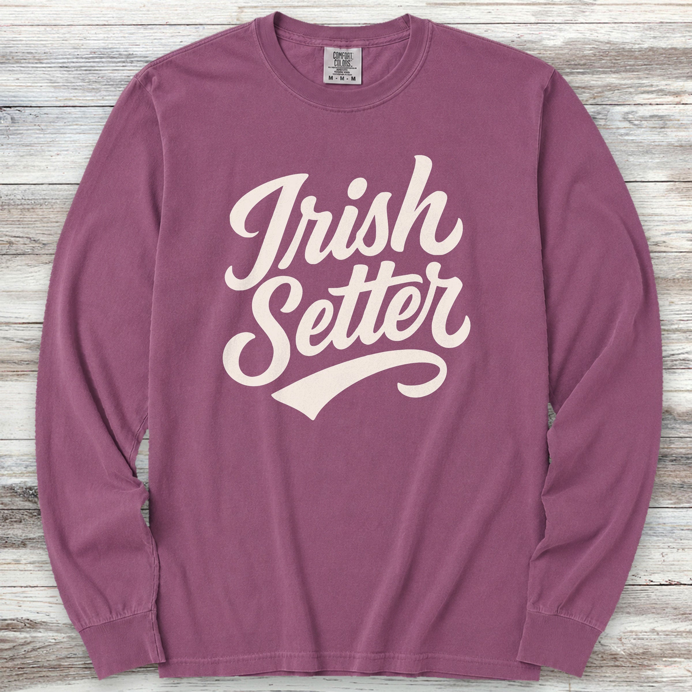 Irish Setter Team Long Sleeve Tee - Berry