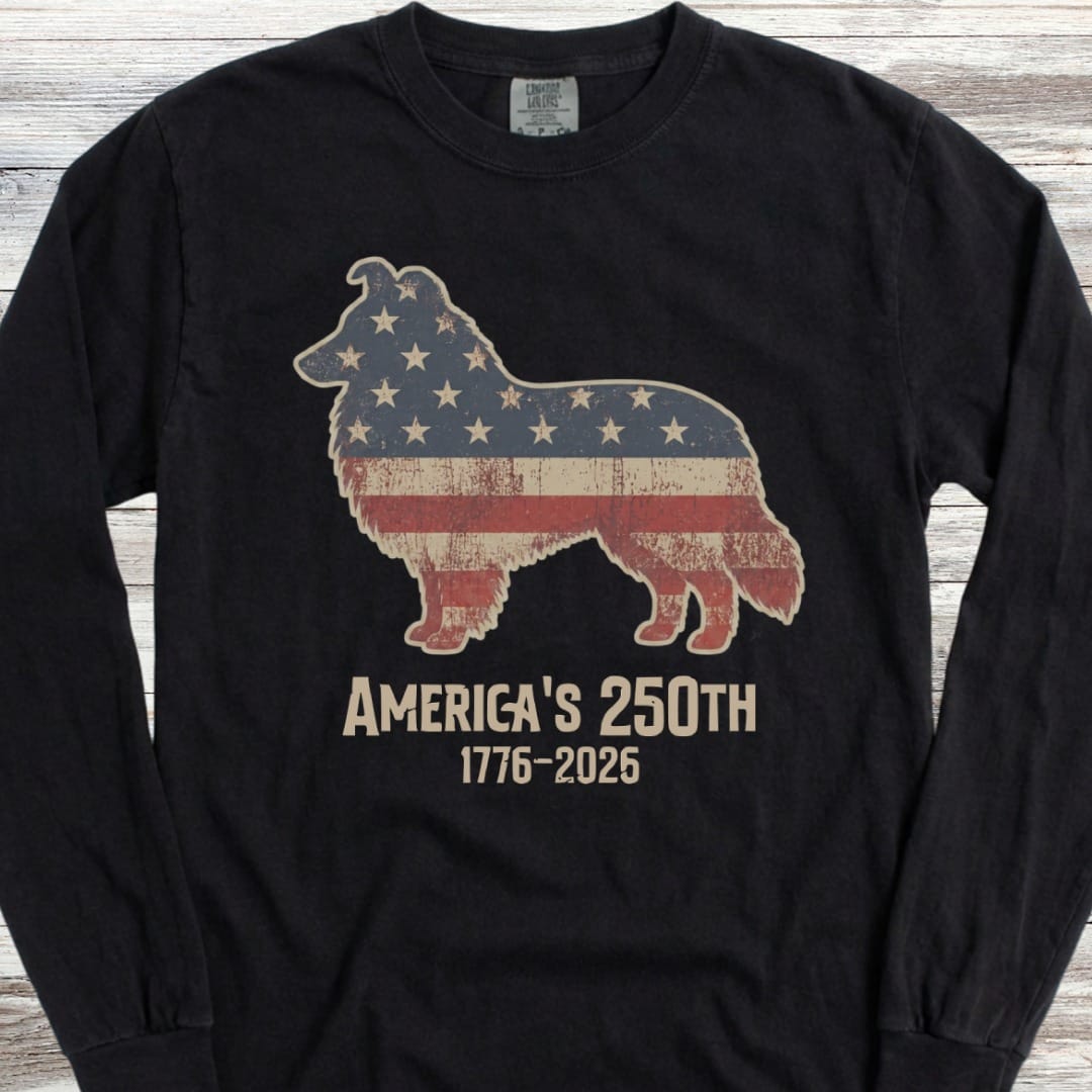 Shetland Sheepdog 250 Long Sleeve - Black