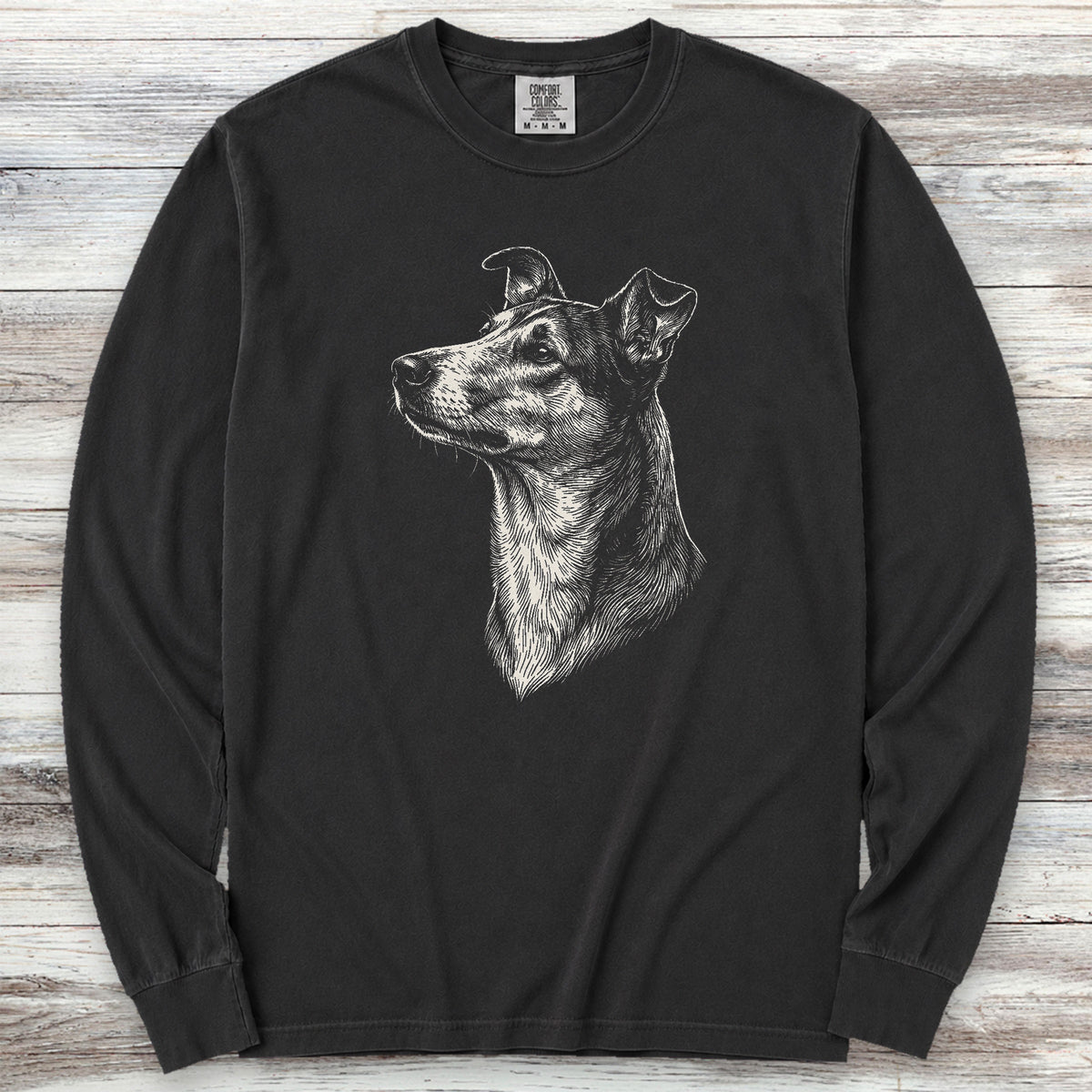 Smooth Collie Loyalty Long Sleeve Tee - Black