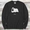 Scottish Terrier Boo Long Sleeve Tee - Black