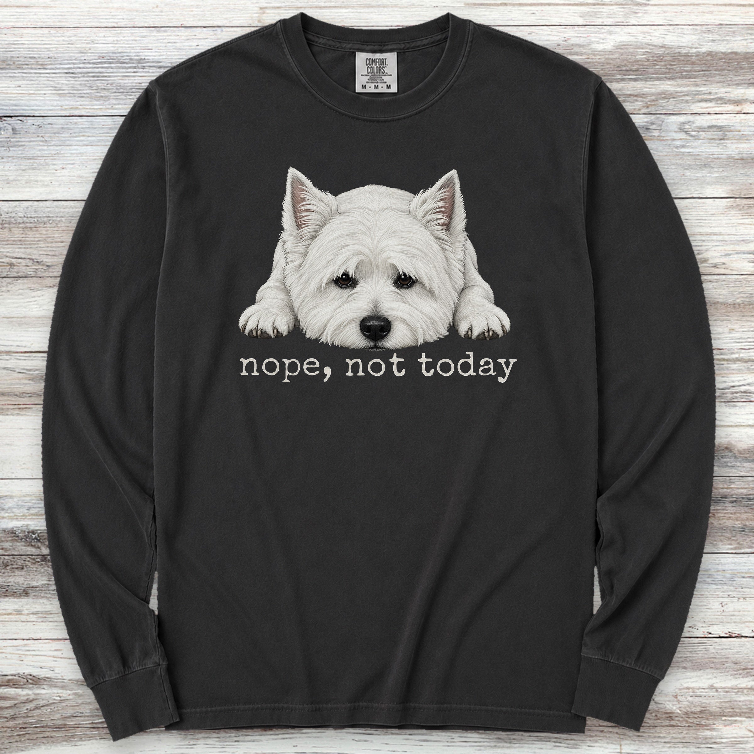 West Highland Nope Long Sleeve Tee - Black