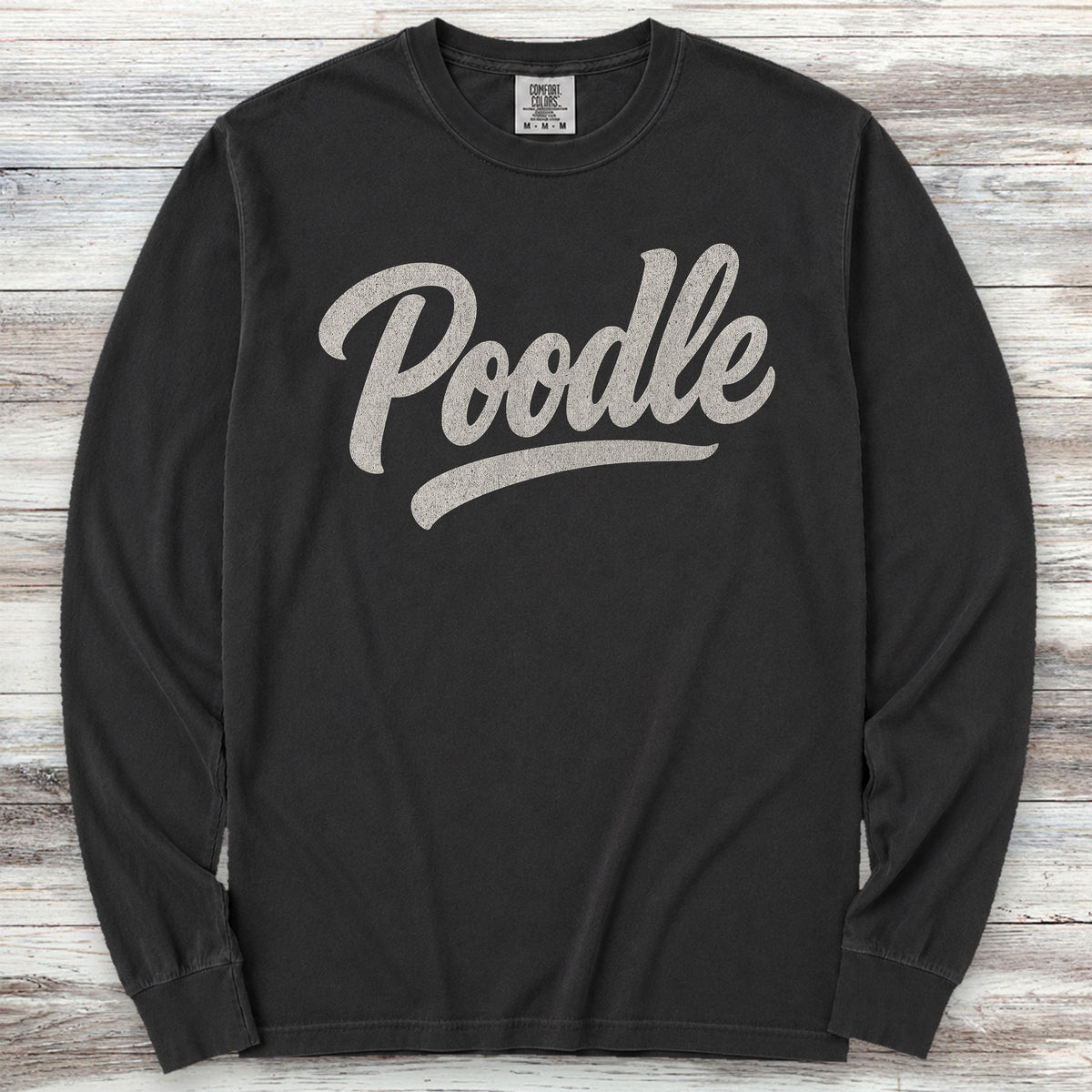 Poodle Team Long Sleeve Tee - Black