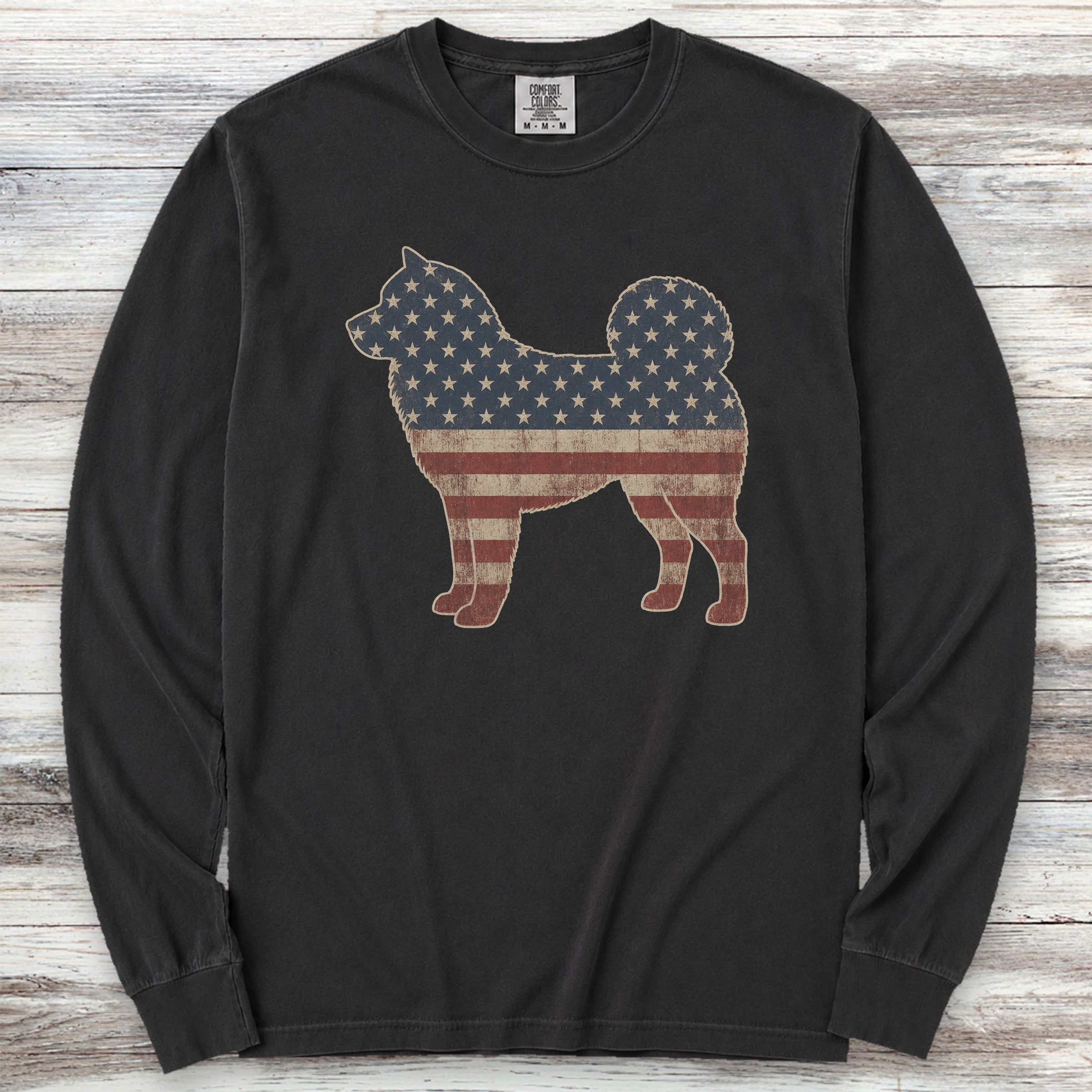 Akita Vintage USA Long Sleeve Tee - Black