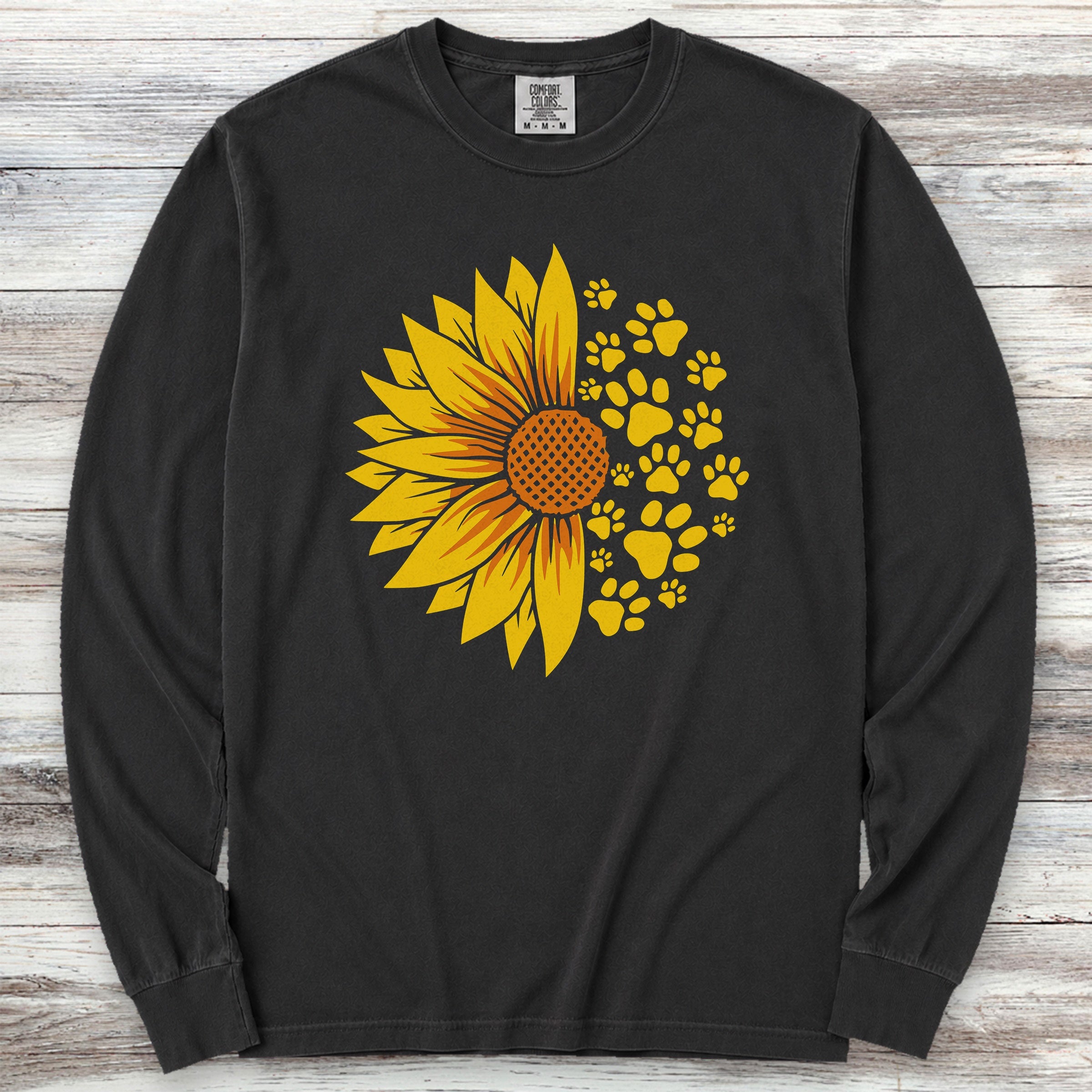 Sunflower Long Sleeve Tee - Black