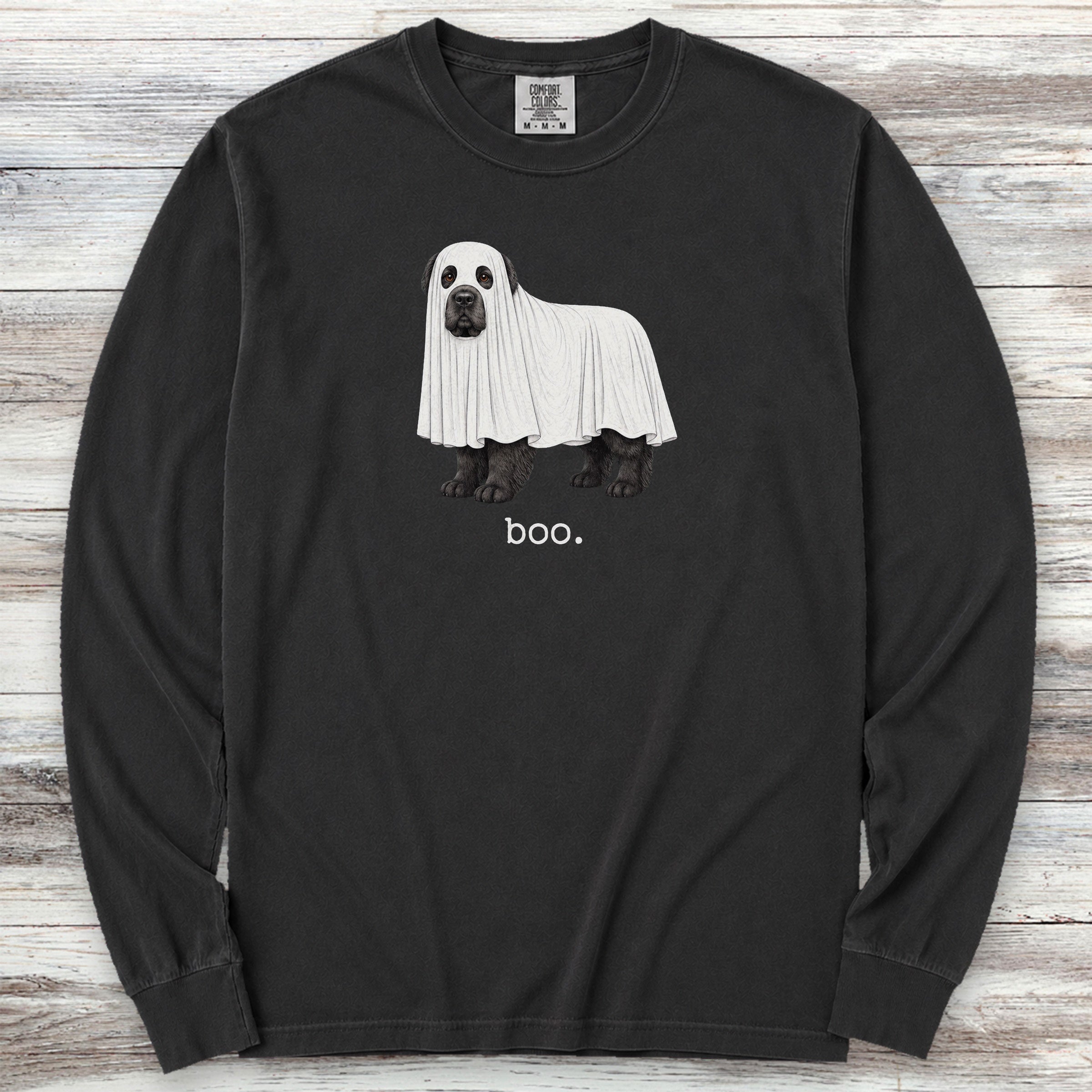 Newfoundland Boo Long Sleeve Tee - Black