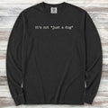 vintage not just a dog Long Sleeve Tee - Black