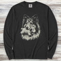 Shetland Sheepdog Favorite Toy Long Sleeve Tee - Black