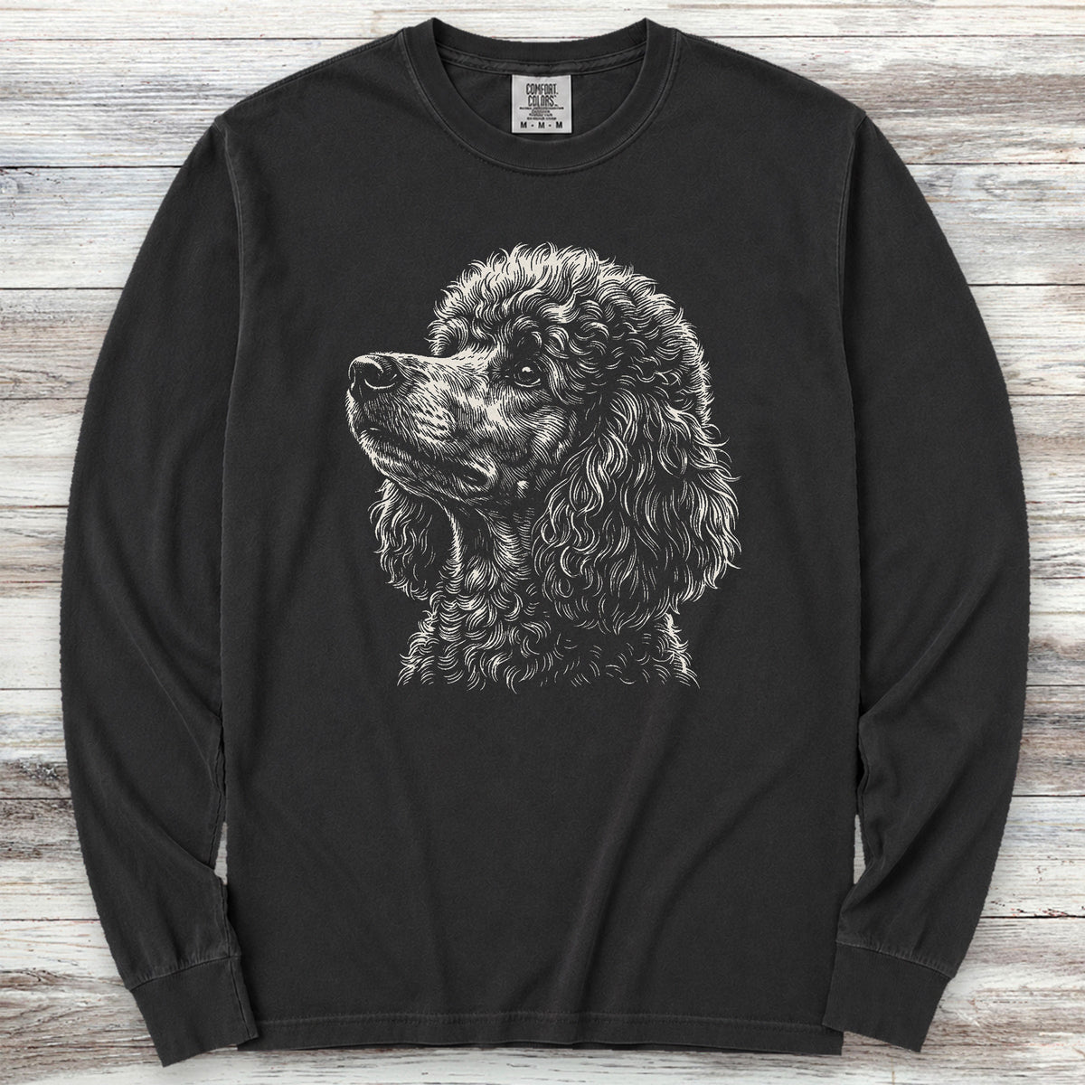 Poodle Loyalty Long Sleeve Tee - Black