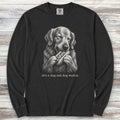 Golden Retriever Dog Eat Dog Long Sleeve Tee - Black
