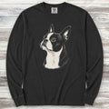 Boston Terrier Loyalty Long Sleeve Tee - Black