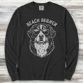 Bernese Mountain Dog Beach Berner Long Sleeve Tee - Black