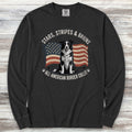 Border Collie All American Long Sleeve Tee - Black