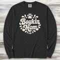 Boykin Spaniel Groovy Mom Long Sleeve Tee - Black