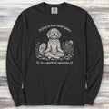 Goldendoodle Inner Peace Long Sleeve Tee - Black