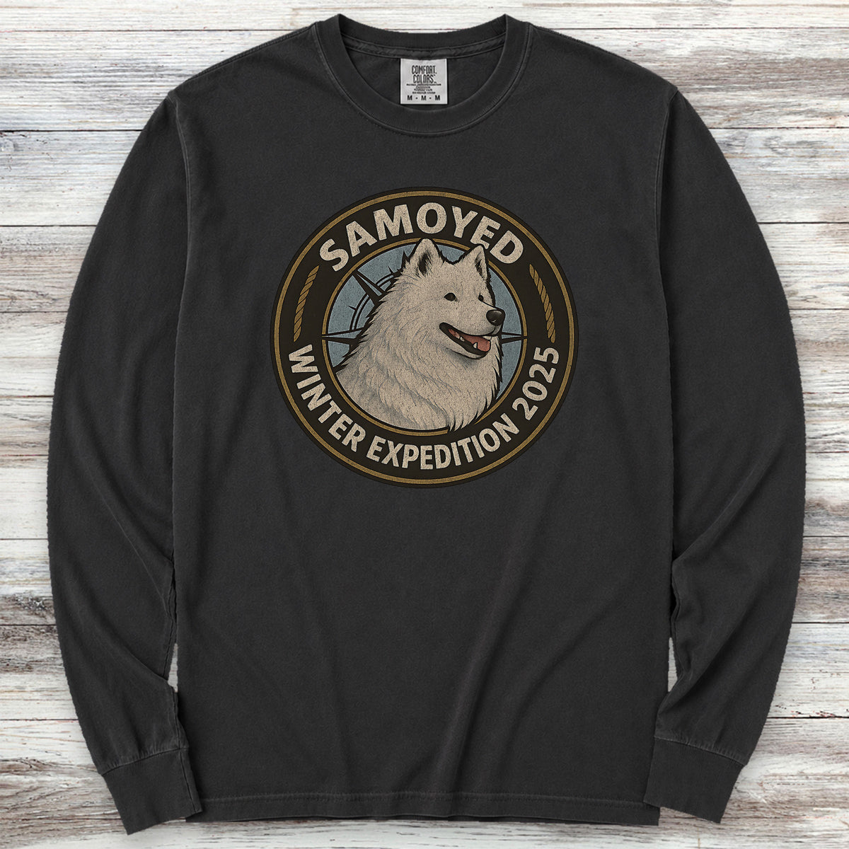 Samoyed Winter Expedition 2025 Long Sleeve Tee - Black