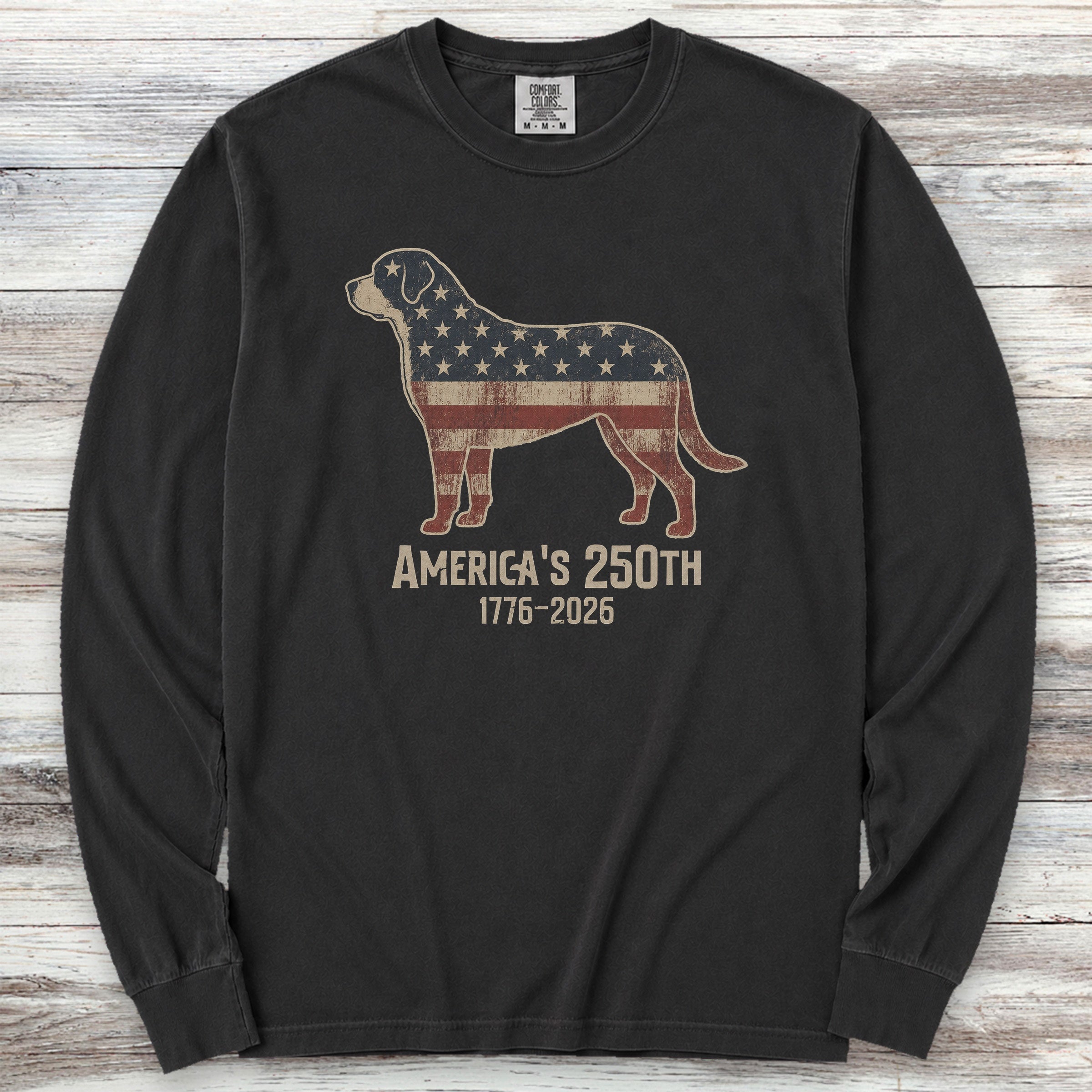 Swiss Mountain Dog 250 Long Sleeve Tee - Black
