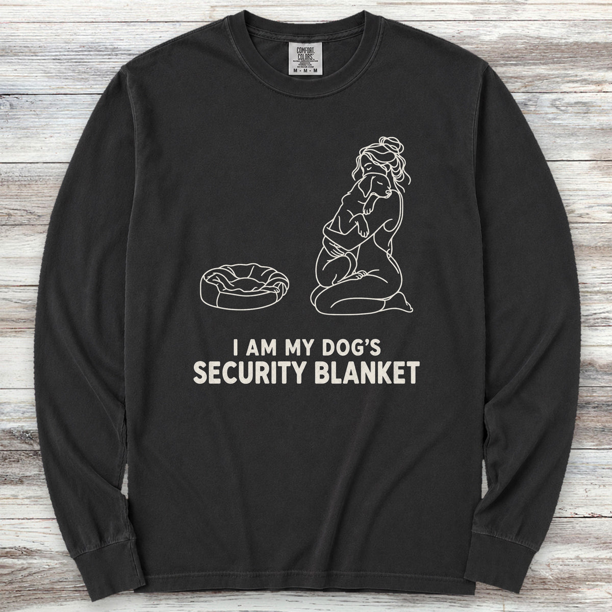 Security Blanket Long Sleeve Tee - Black