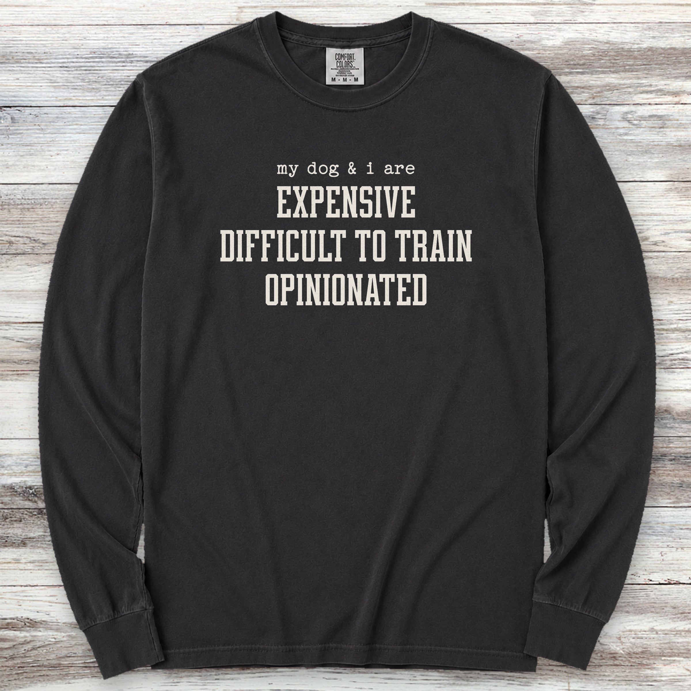My Dog & I Long Sleeve Tee - Black