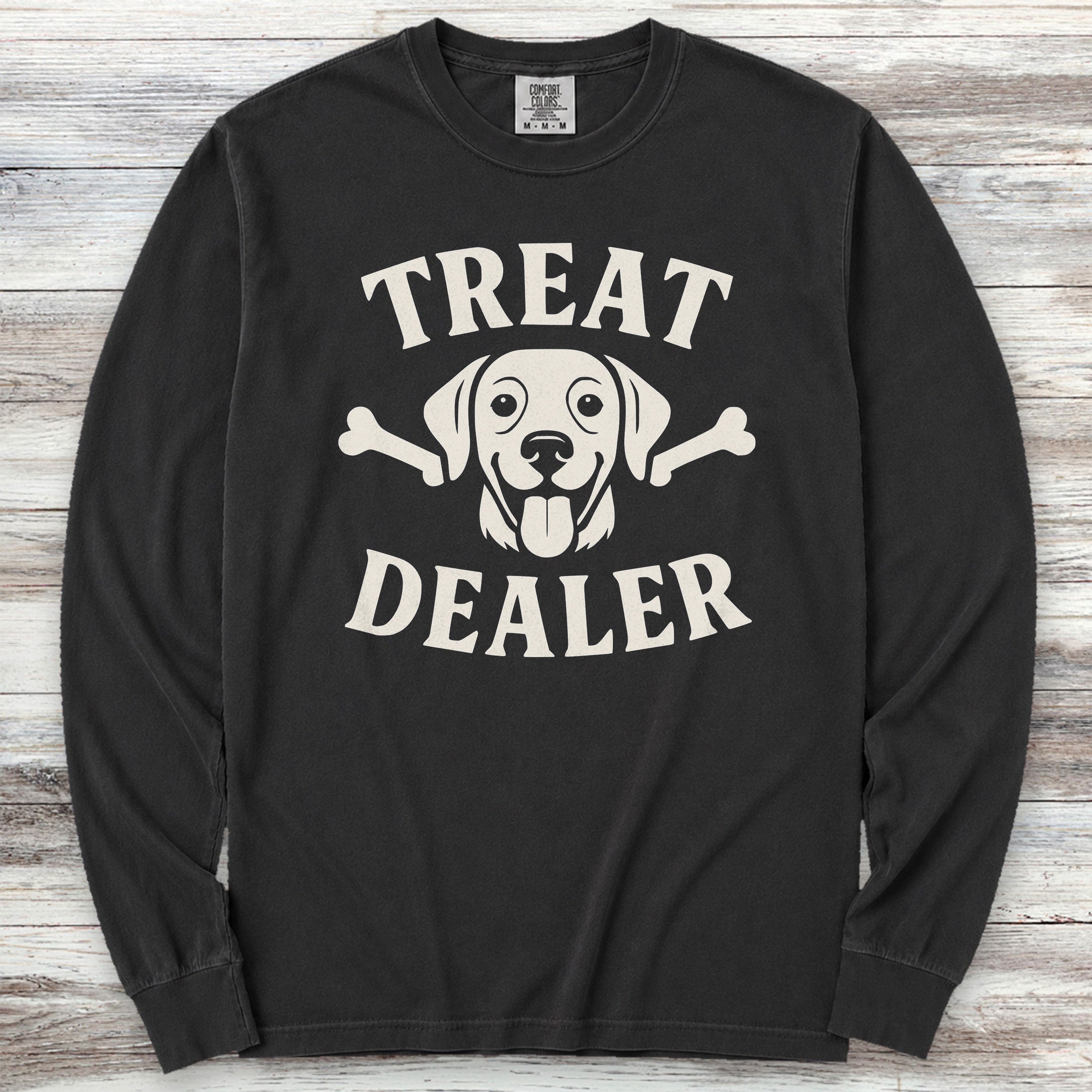 Treat Dealer Bones Long Sleeve Tee - Black