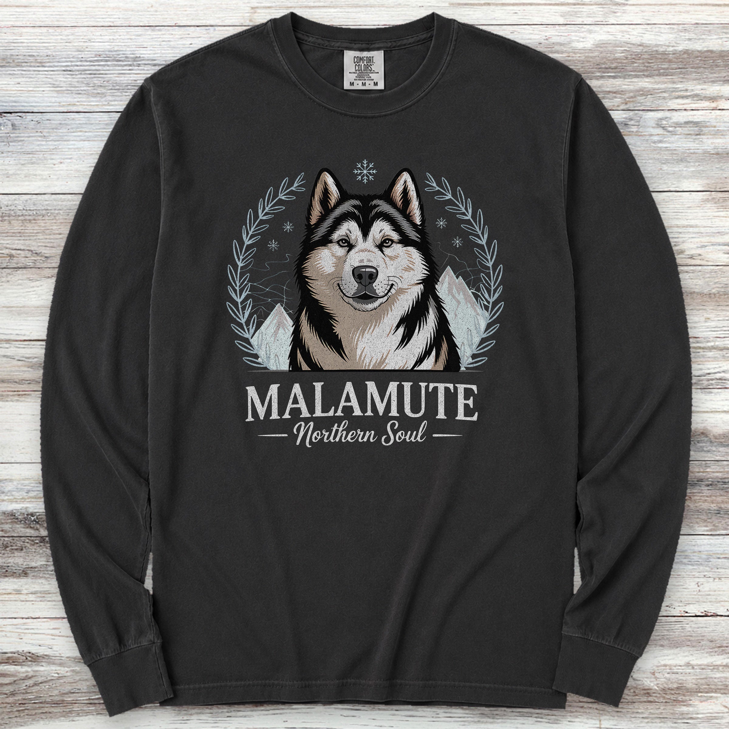 Malamute Northern Soul Long Sleeve Tee - Black