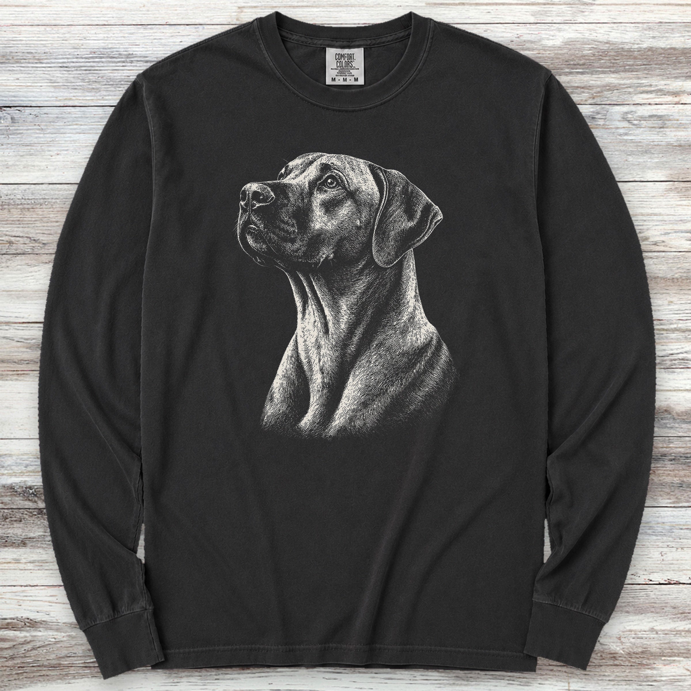 Rhodesian Ridgeback Loyalty Long Sleeve Tee - Black
