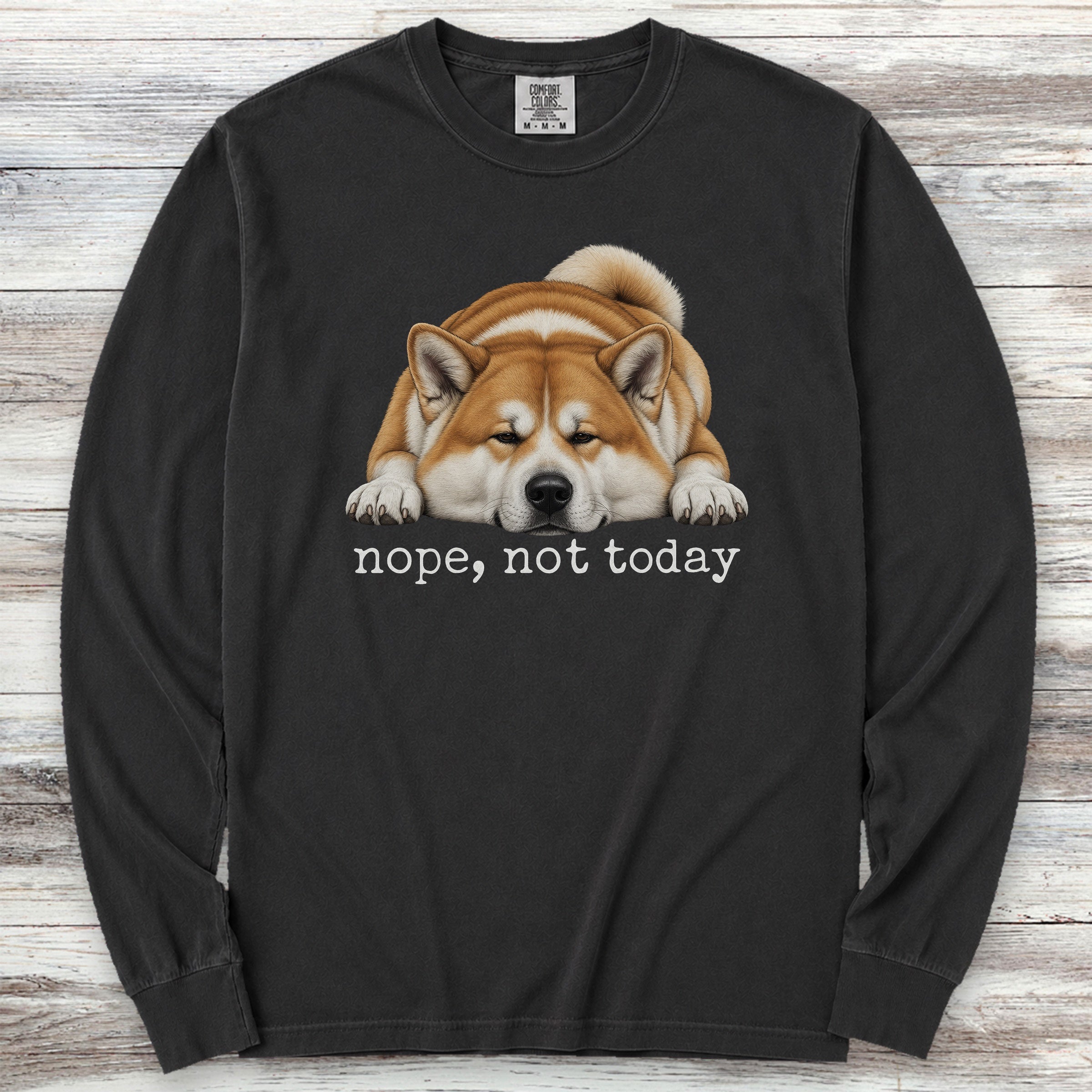 Akita Nope Long Sleeve Tee - Black