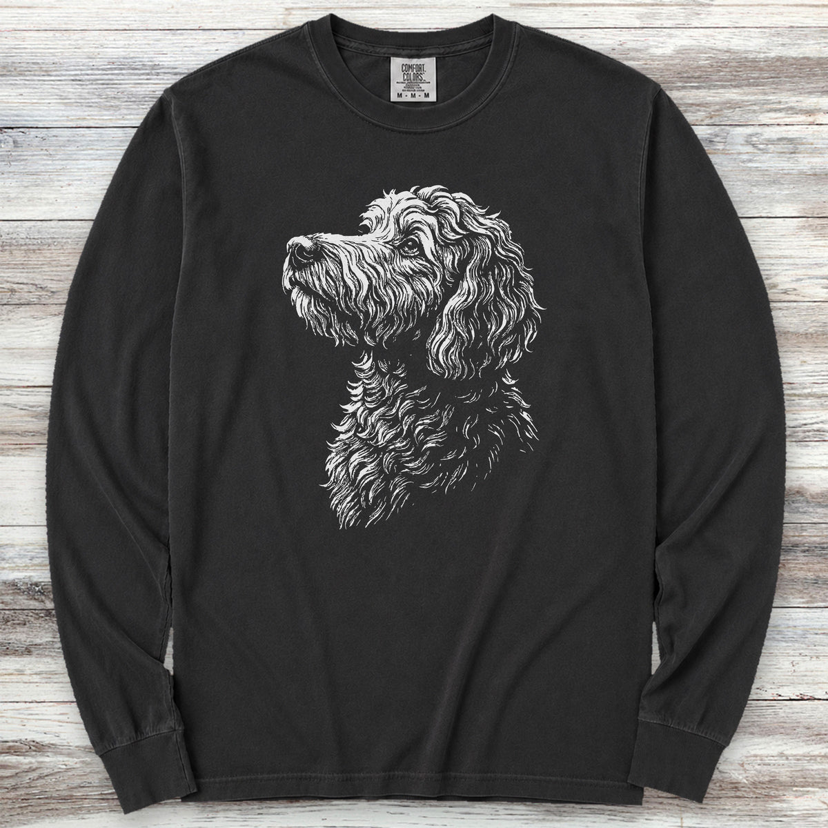 Doodle Loyalty Long Sleeve Tee - Black