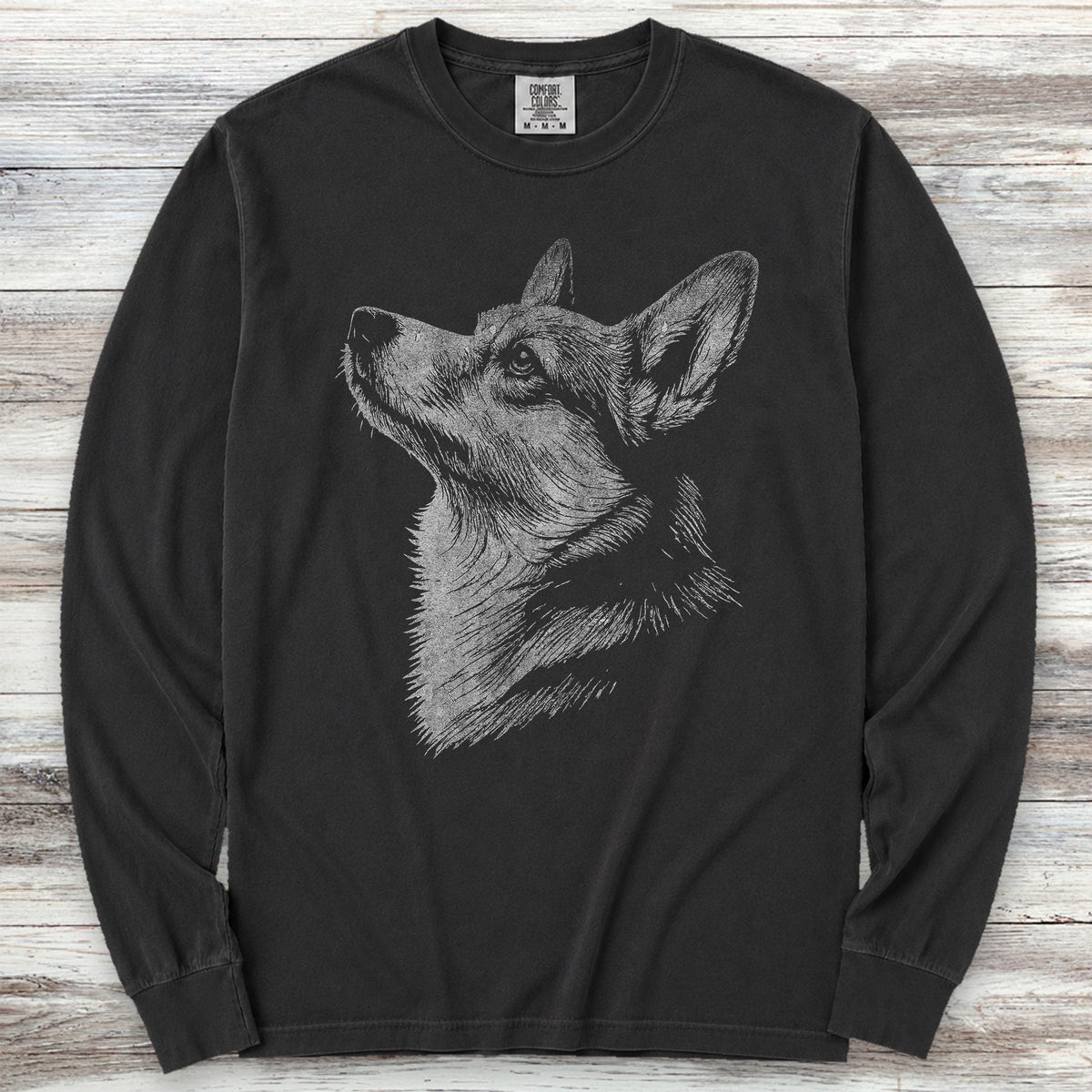 Corgi Loyalty Long Sleeve Tee - Black