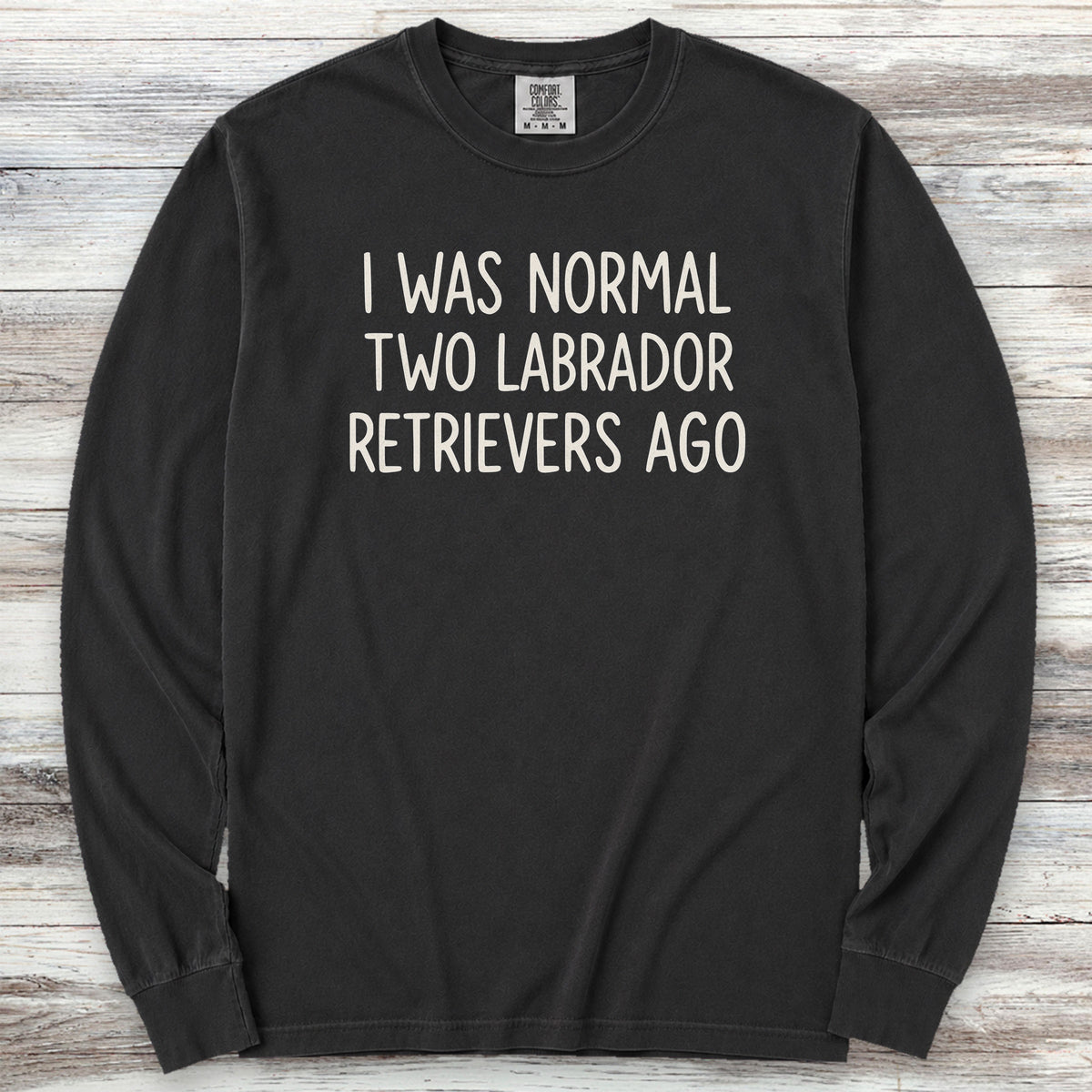 Labrador Retriever Normal Long Sleeve Tee - Black