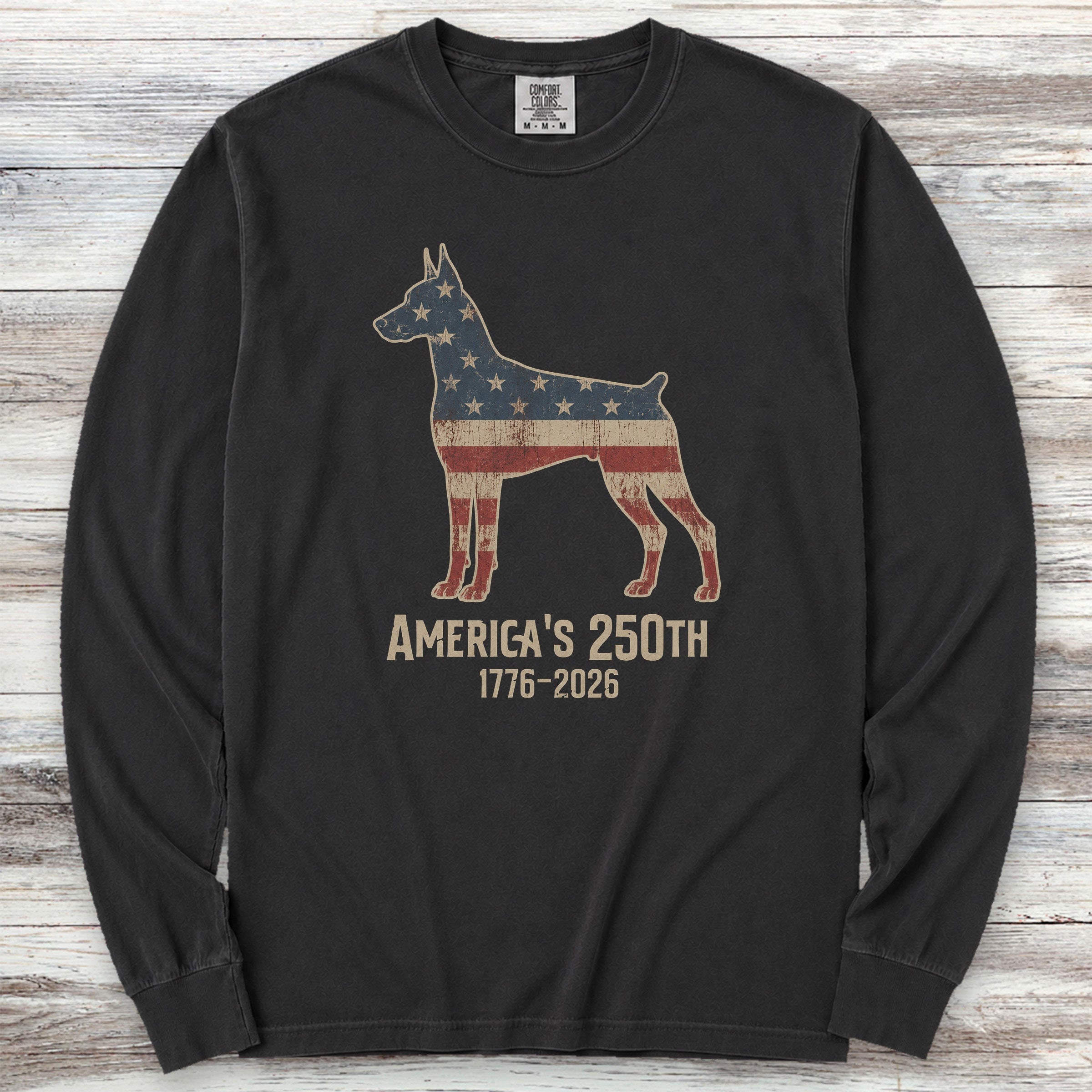 Doberman 250 Long Sleeve Tee - Black