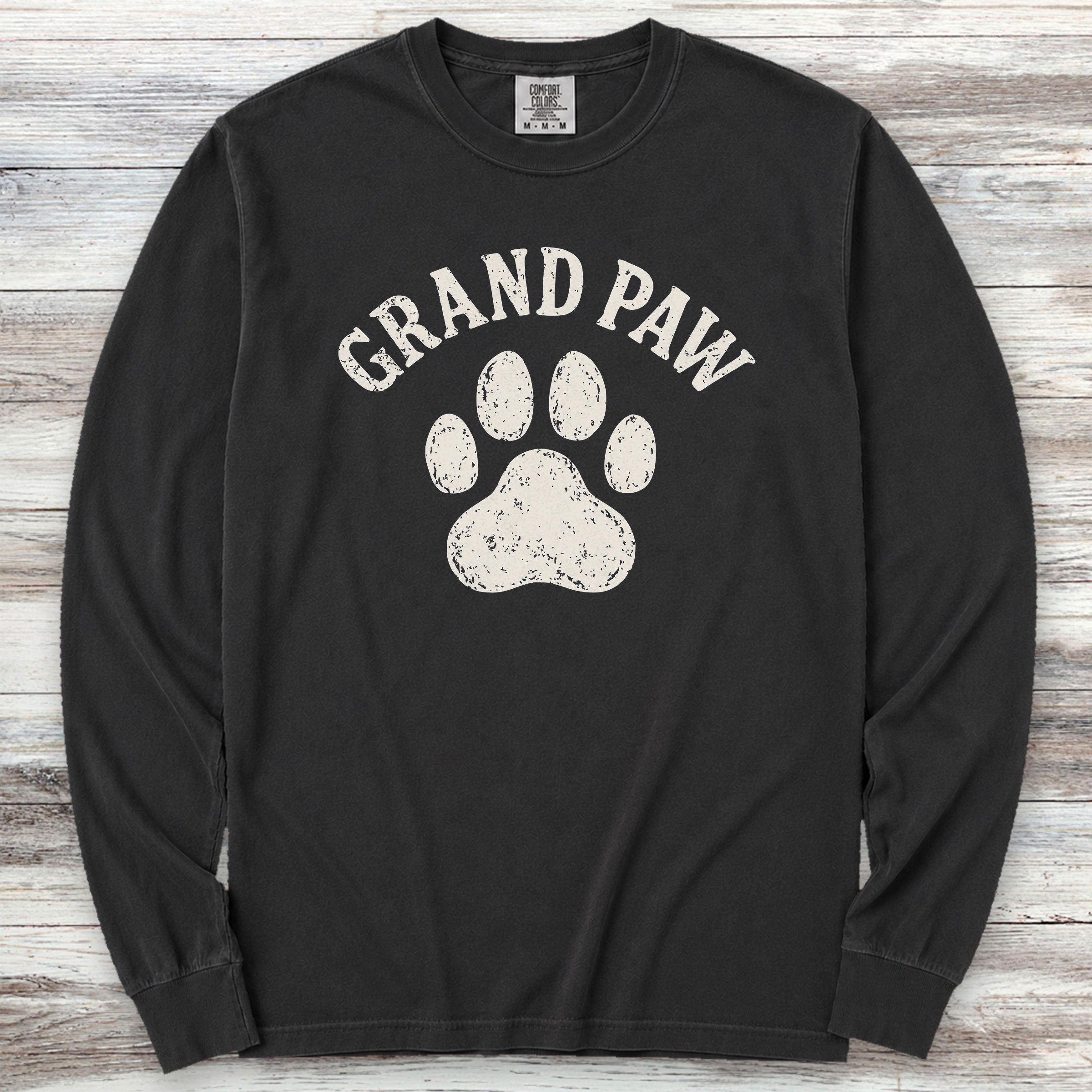 Grand Paw Long Sleeve Tee - Black