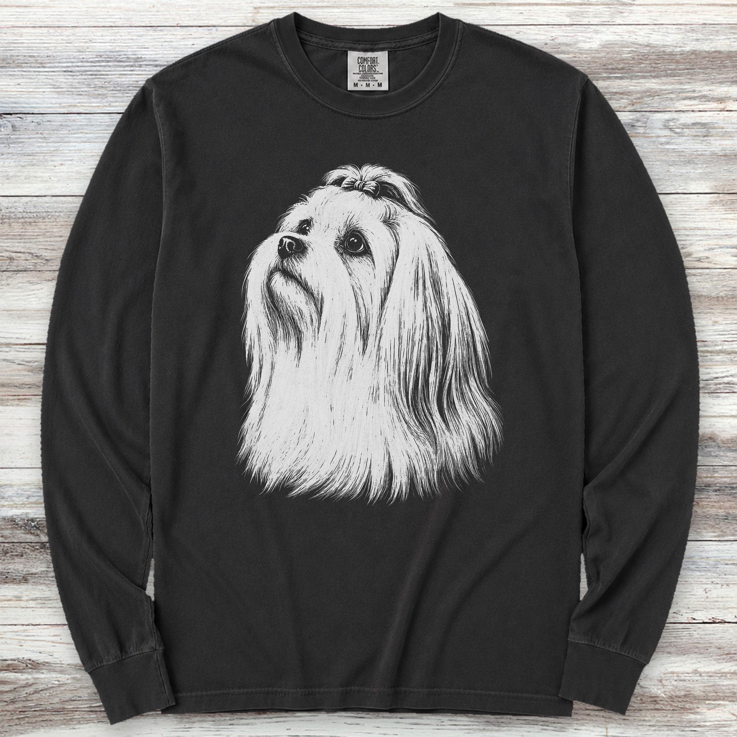 Maltese Loyalty Long Sleeve Tee - Black