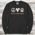 Belgian Malinois Peace Long Sleeve Tee - Black