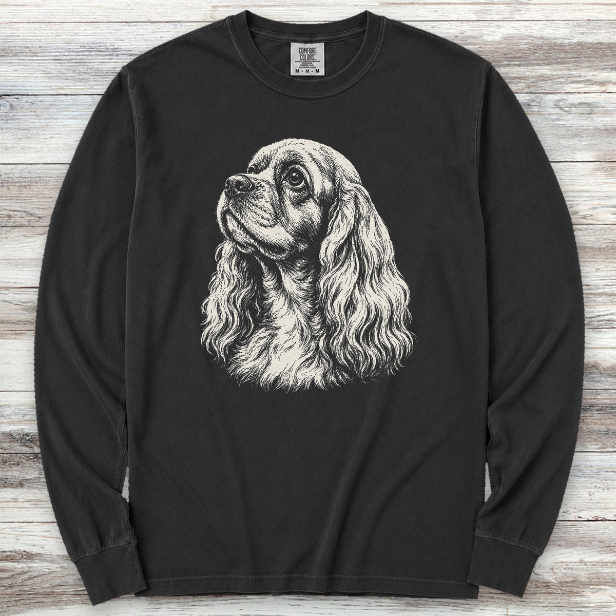 Cocker Spaniel Loyalty Long Sleeve Tee - Black