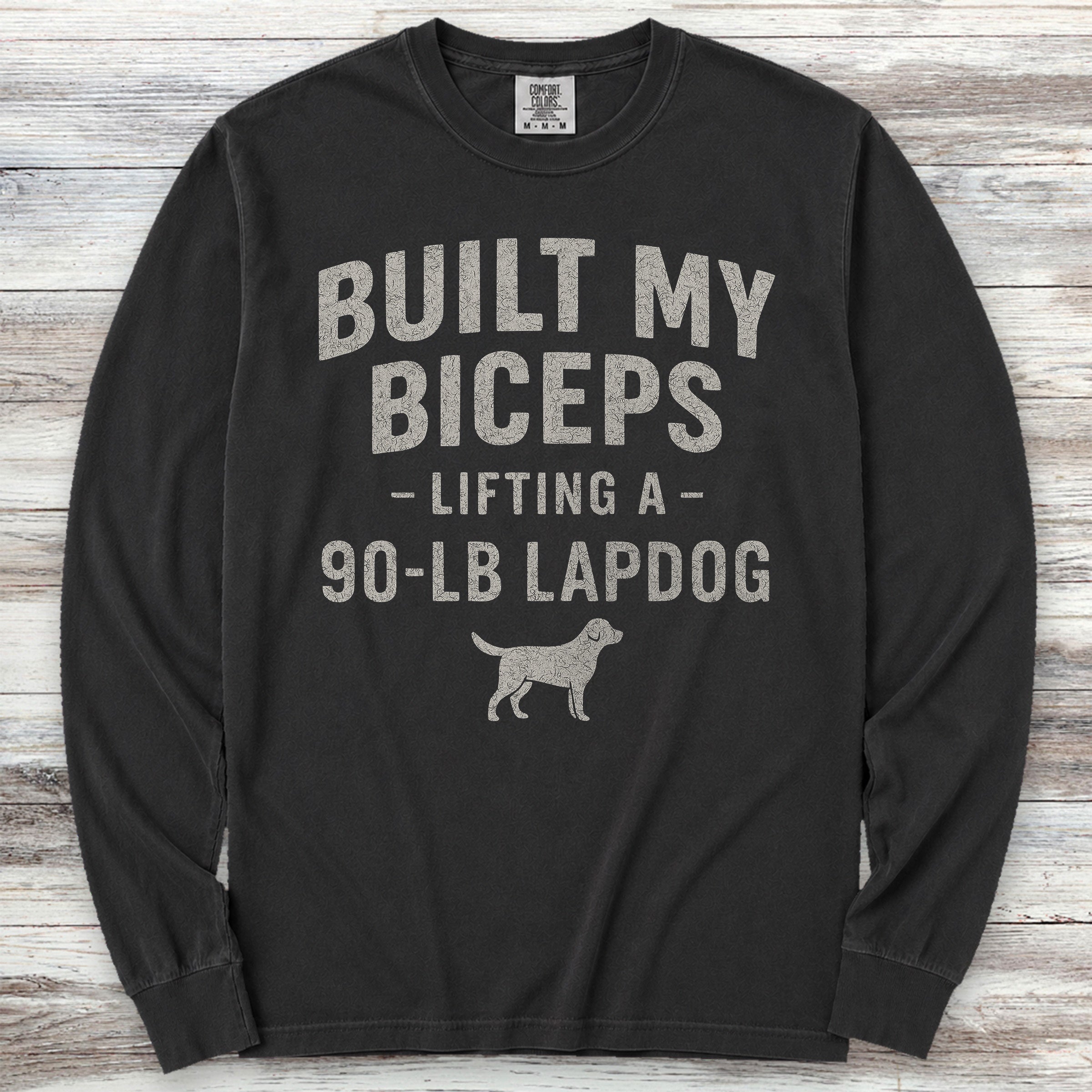Built My Biceps Long Sleeve Tee - Black