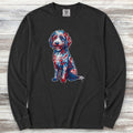 Doodle American Graffiti Art Long Sleeve Tee - Black