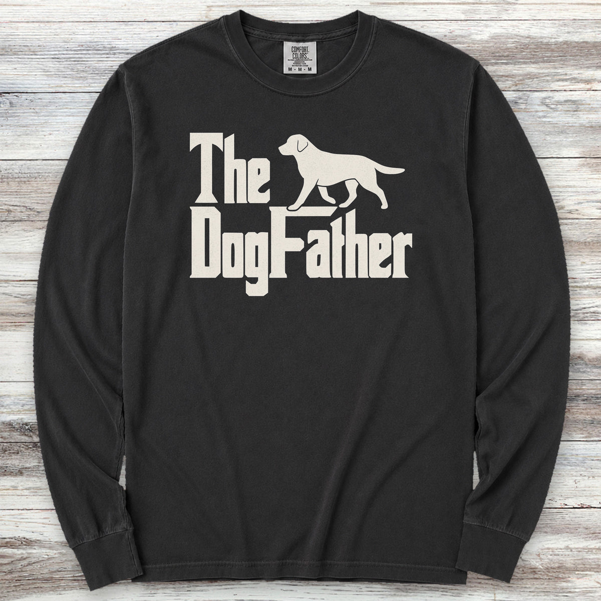 Labrador Retriever Dog Father Long Sleeve Tee - Black