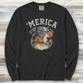 Australian Shepherd 'Merica Long Sleeve Tee - Black