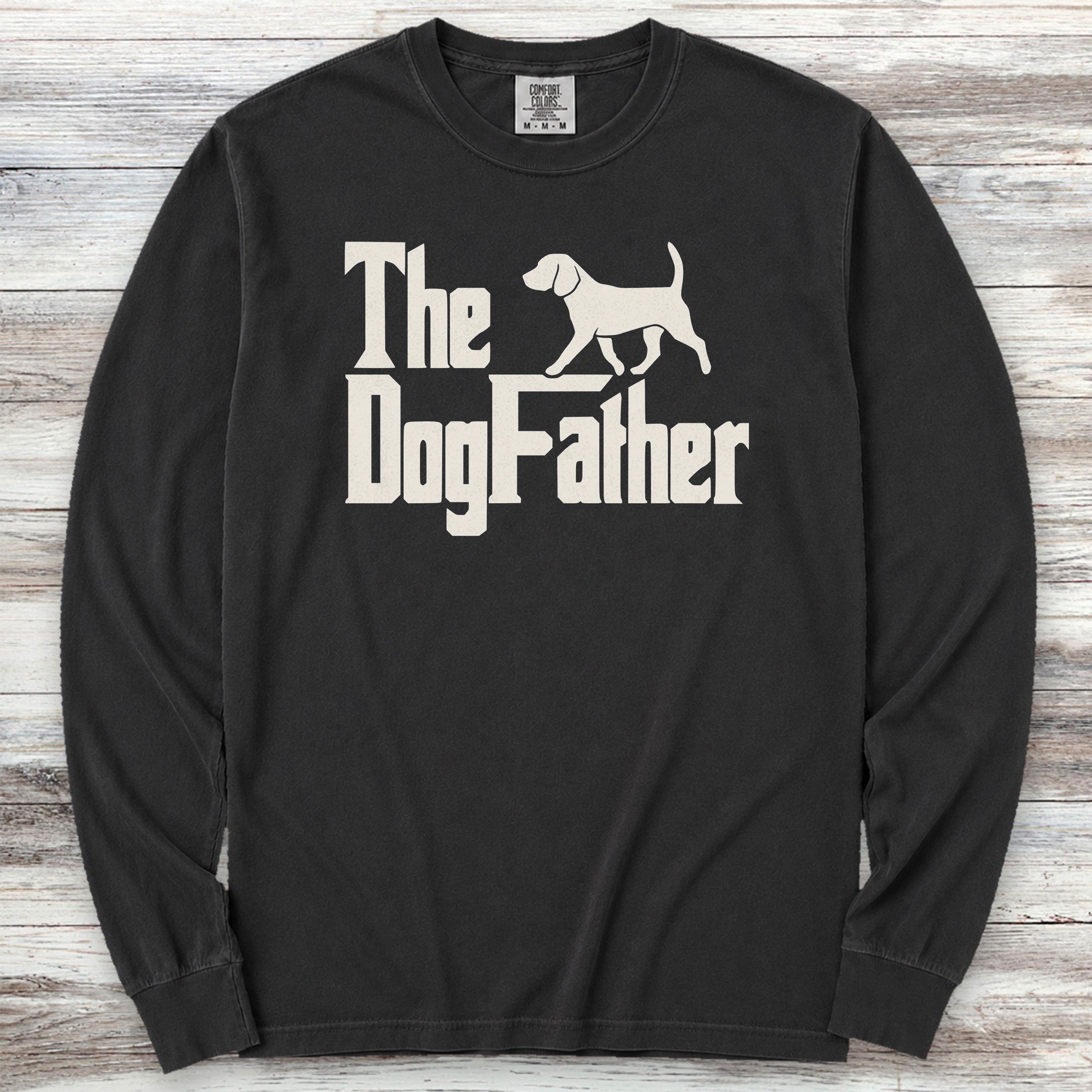 Beagle Dog Father Long Sleeve Tee - Black