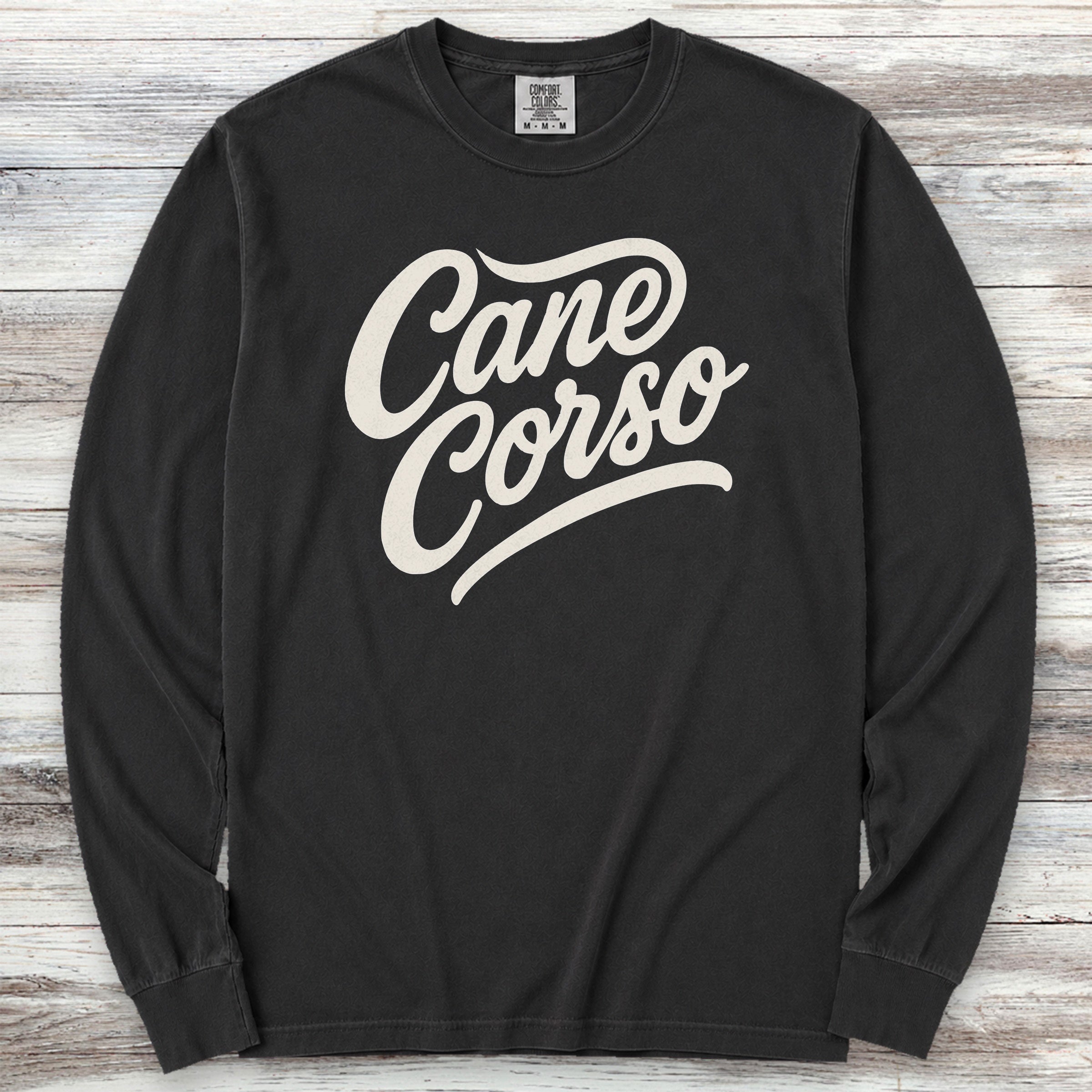 Cane Corso Team Long Sleeve Tee - Black