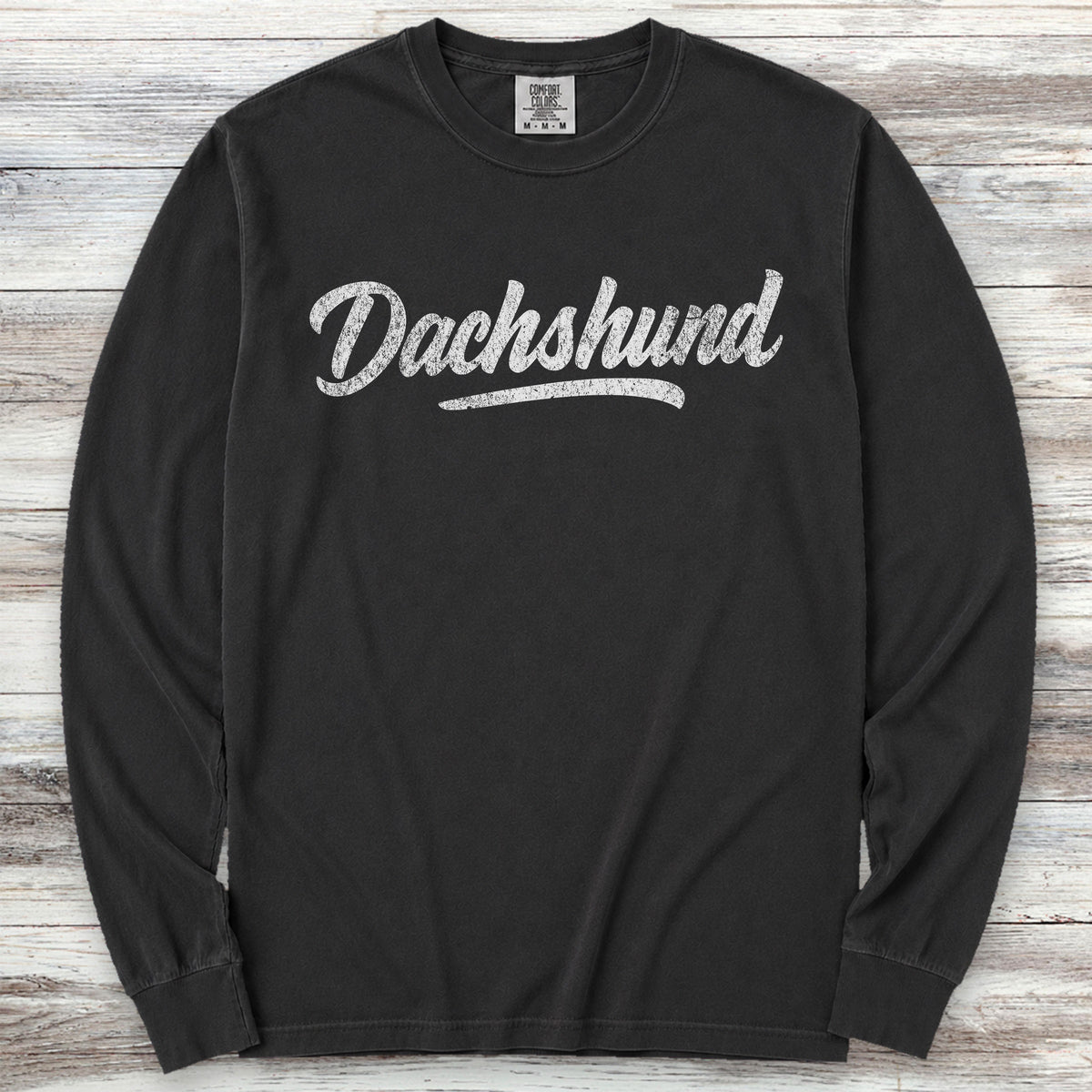 Dachshund Team Long Sleeve Tee - Black