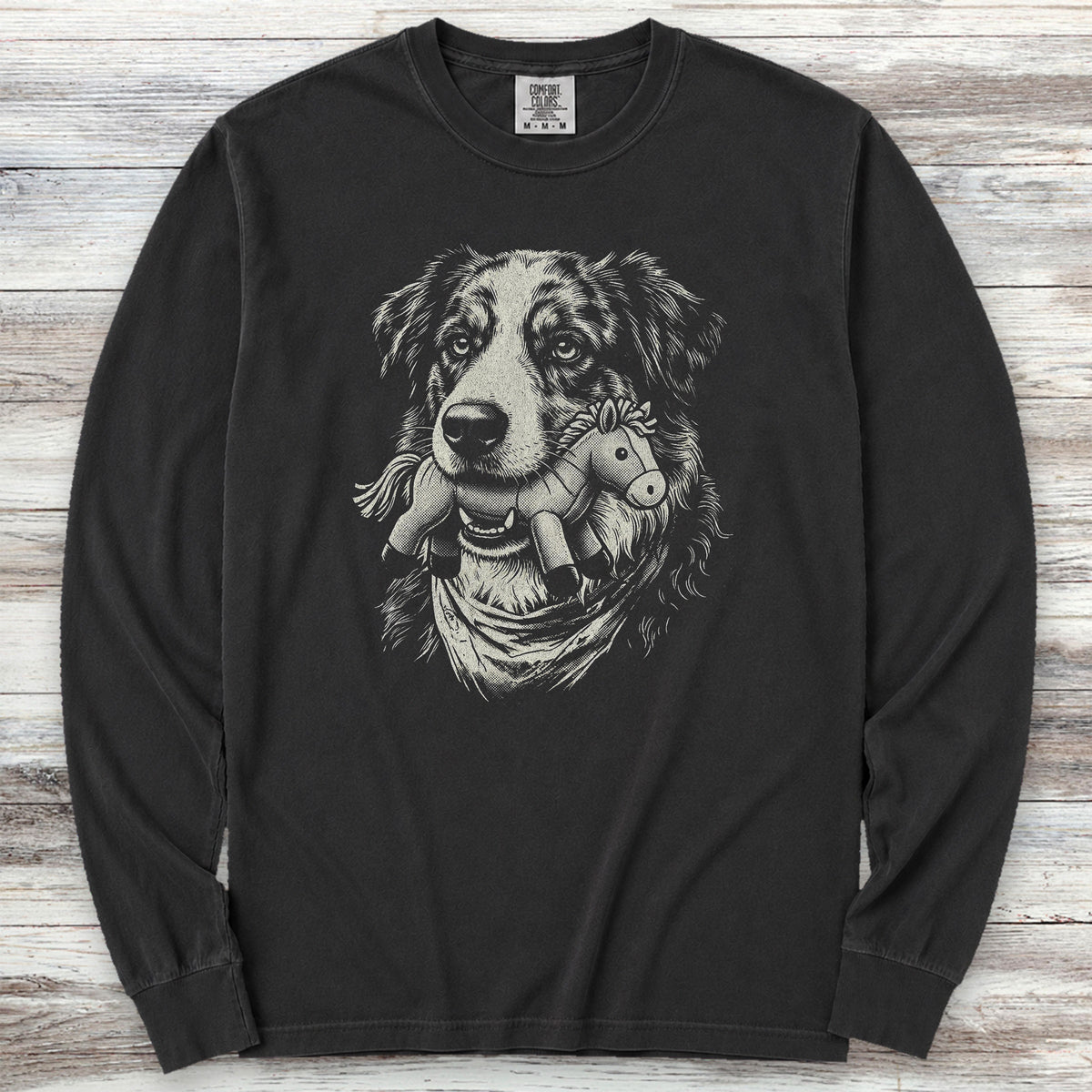 American Shepherd Favorite Toy Long Sleeve Tee - Black