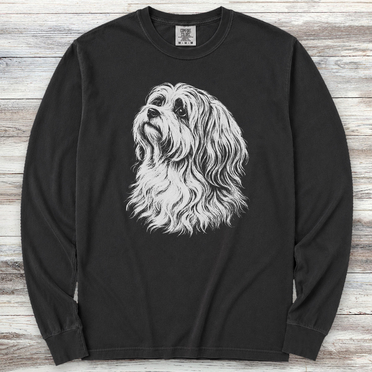 Havanese Loyalty Long Sleeve Tee - Black