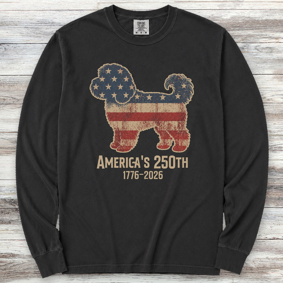 Cavapoo 250 Long Sleeve Tee - Black