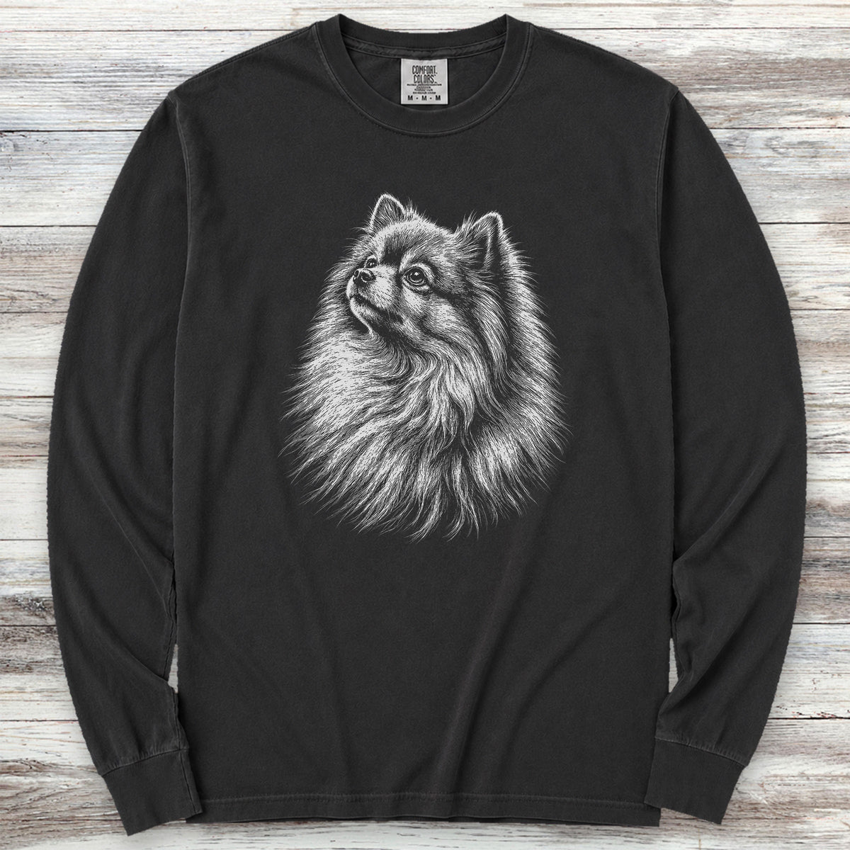 Pomeranian Loyalty Long Sleeve Tee - Black