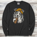 Australian Shepherd Herd You Beanie Long Sleeve Tee - Black