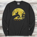 Yorkshire Terrier Halloween Moon Long Sleeve Tee - Black